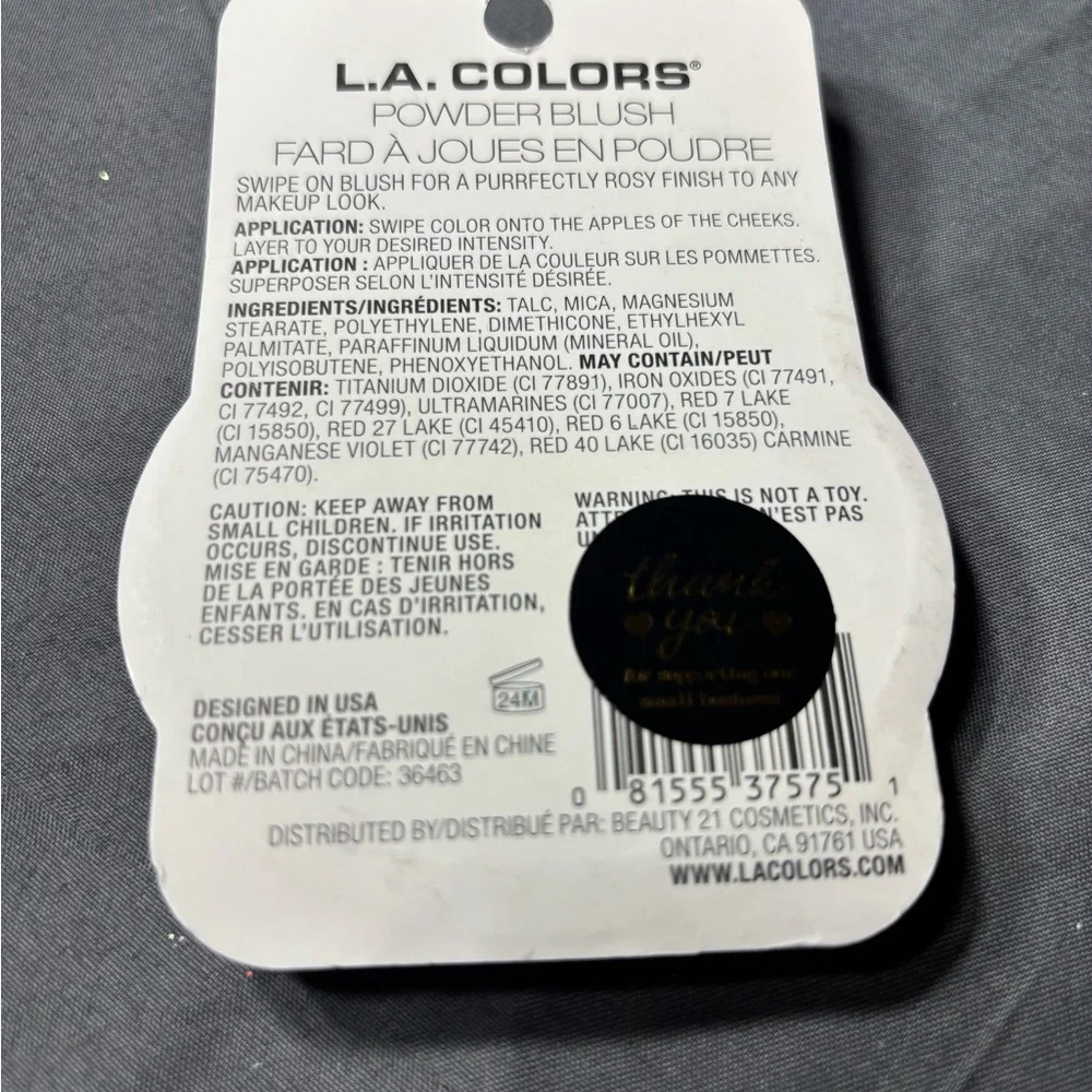 New L.A. COLORS Purrfectly Rosy 3 pc Makeup Set Eyes Blush Lips - Picture 5 of 7